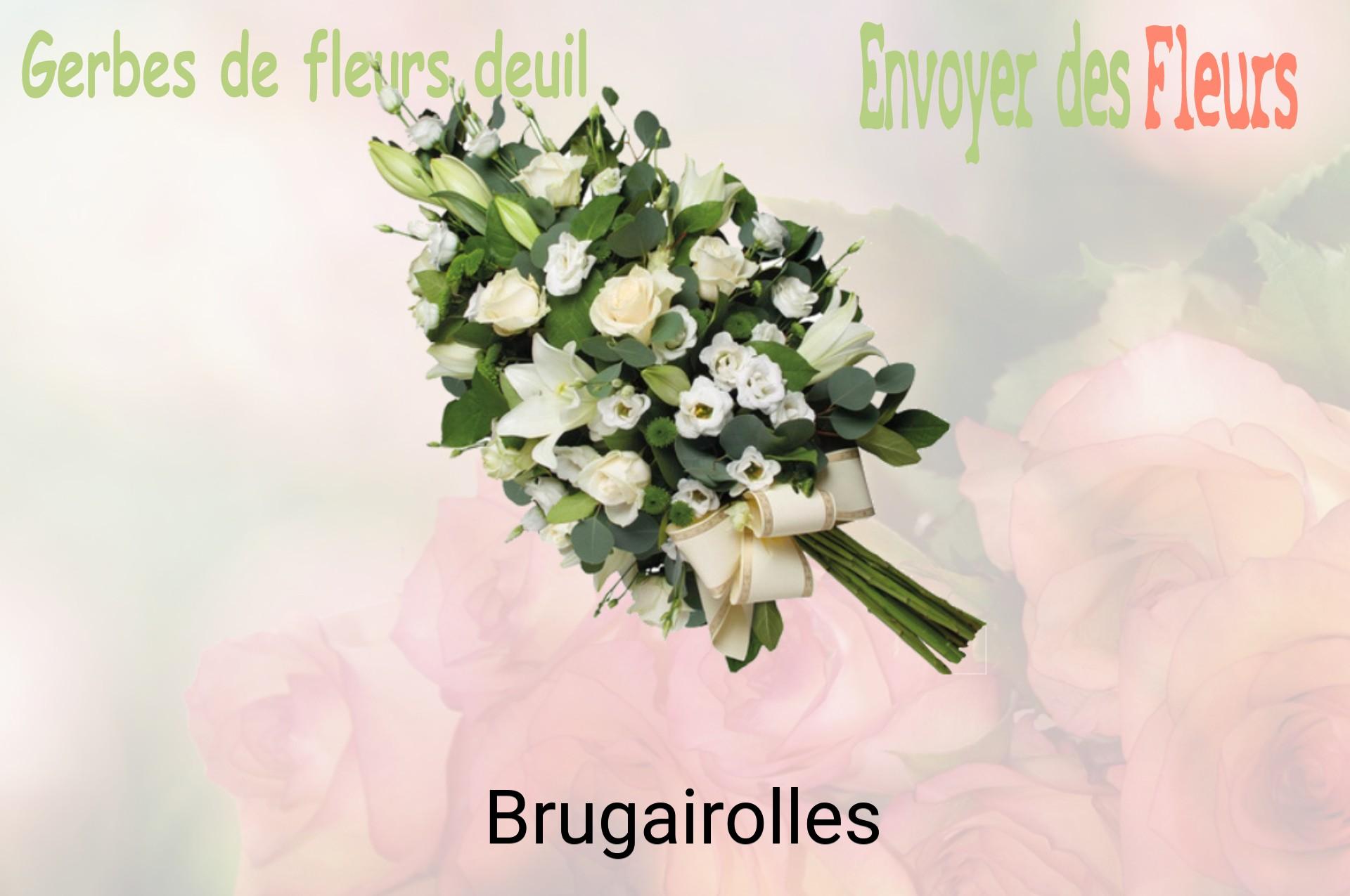 Gerbe de fleurs de deuil livrée à Brugairolles